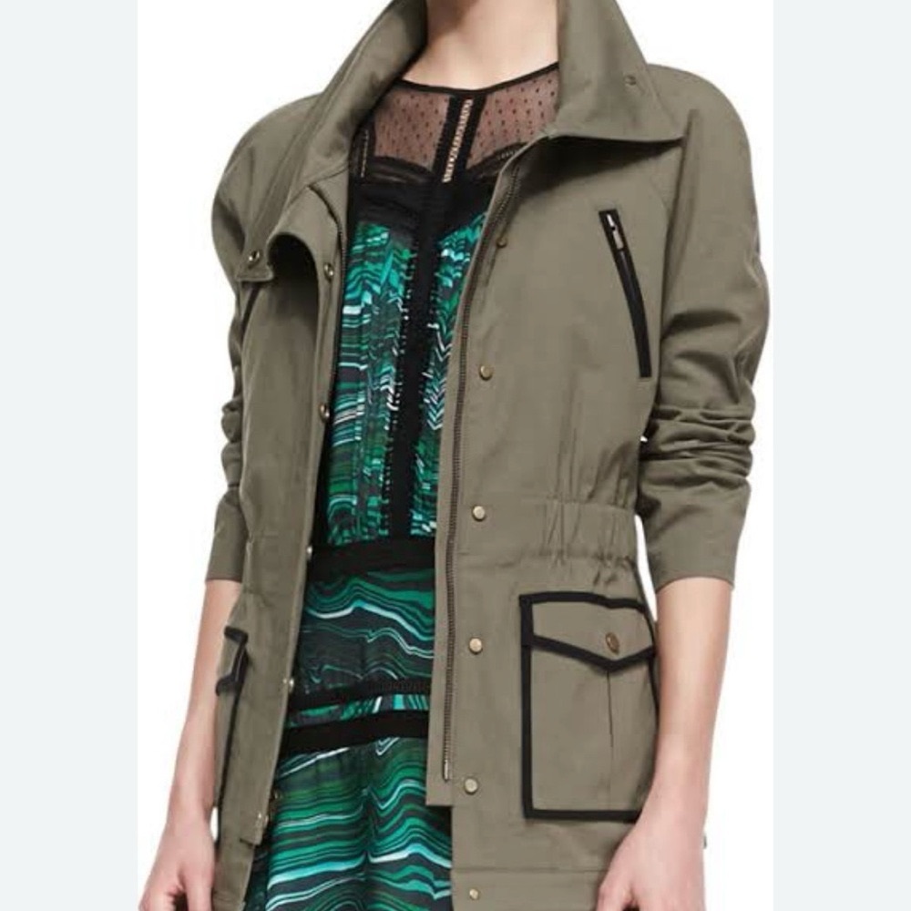 Veronica Beard Olive Utility Jacket Size 4